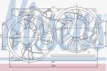 NISSENS Вентилятор охлаждения Ford Focus 99 (1061261, 85215)