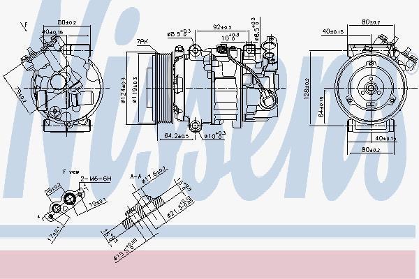 Nissens 890299 компрессор, кондиционер на RENAULT MEGANE III Наклонная задняя часть (BZ0_)