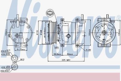 Nissens 89221 компрессор, кондиционер на CHEVROLET NUBIRA седан