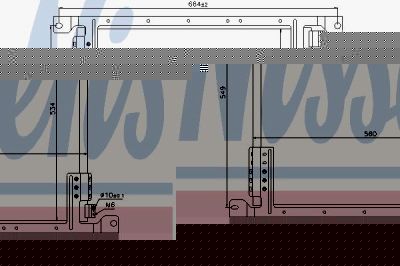 Nissens 940242 конденсатор, кондиционер на MERCEDES-BENZ AXOR 2