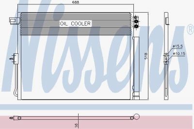 Nissens 940411 конденсатор, кондиционер на JEEP GRAND CHEROKEE IV (WK, WK2)