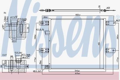 Nissens 940541 конденсатор, кондиционер на VOLVO FE II