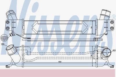 Nissens 96459 интеркулер на HYUNDAI H-1 Cargo (TQ)