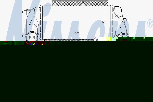 Nissens 96498 интеркулер на FORD TRANSIT COURIER Kombi