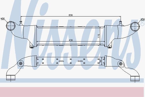 Nissens 96859 интеркулер на MERCEDES-BENZ C-CLASS универсал (S202)