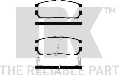 NK 223620 комплект тормозных колодок, дисковый тормоз на OPEL FRONTERA B (6B_)