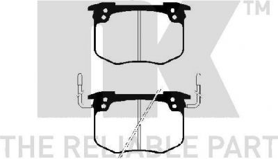 NK 223708 комплект тормозных колодок, дисковый тормоз на PEUGEOT 505 (551A)