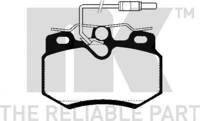 NK 223713 комплект тормозных колодок, дисковый тормоз на PEUGEOT 309 II (3C, 3A)