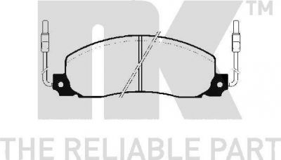 NK 223919 комплект тормозных колодок, дисковый тормоз на RENAULT TRAFIC фургон (TXX)