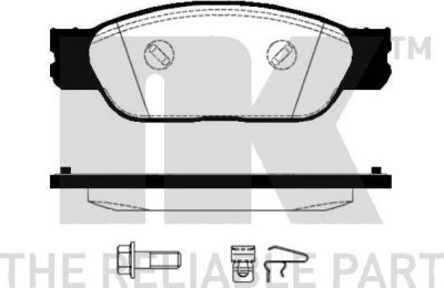 NK 224026 комплект тормозных колодок, дисковый тормоз на LINCOLN LS