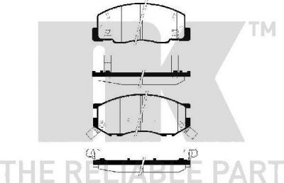 NK 224545 комплект тормозных колодок, дисковый тормоз на TOYOTA PREVIA (TCR2_, TCR1_)