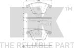 NK 224828 комплект тормозных колодок, дисковый тормоз на OPEL VECTRA C