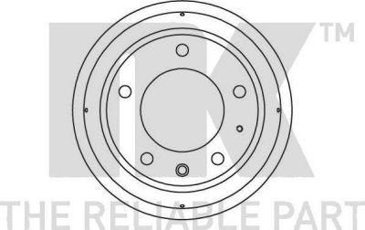 NK 251212 тормозной барабан на LAND ROVER DEFENDER Station Wagon (LD)