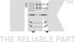 NK 7939651 комплектующие, тормозная колодка на RENAULT CLIO I (B/C57_, 5/357_)