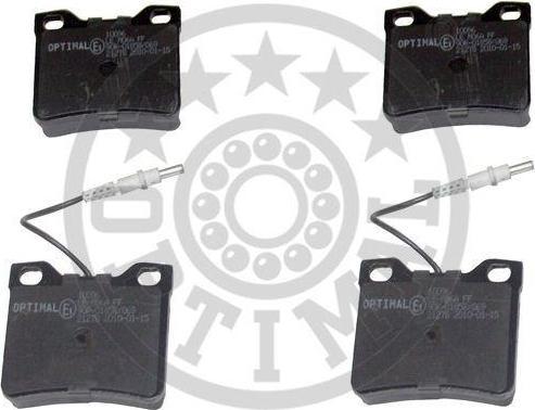 Optimal 10196 комплект тормозных колодок, дисковый тормоз на CHEVROLET LACETTI (J200)