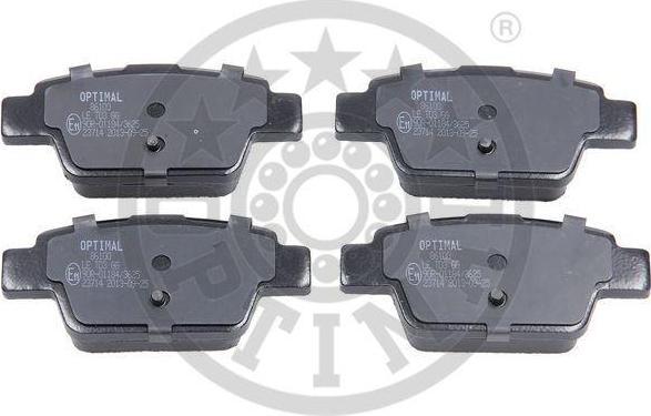 OPTIMAL 86100 тормозные колодки зад fiat stilo 9949280 optimal (86100)