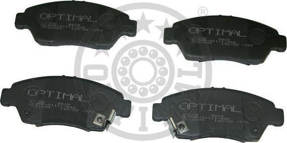 Optimal 9815 комплект тормозных колодок, дисковый тормоз на HONDA CIVIC VI купе (EJ, EM1)