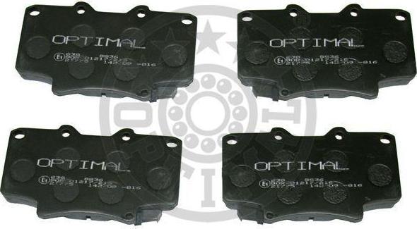 Optimal 9836 комплект тормозных колодок, дисковый тормоз на TOYOTA LAND CRUISER 80 (_J8_)