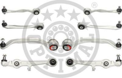 OPTIMAL Рычаги, комплект передней подвески VAG : AUDI A4/A6/VW PASSAT(8 рычагов) (8D0498998, G8-532)