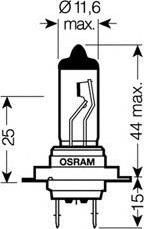 OSRAM Лампа OSRAM H7 12V 55W 1шт 64210-01B H7 55W standart (N400809000007, 64210-01B) OSRAM Лампа OSRAM H7 12V 55W 1шт 64210-01B H7 55W standart (N400809000007, 64210-01B)