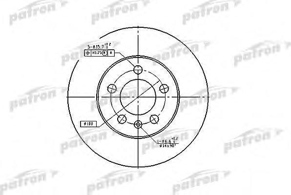 PATRON Диск тормозной передн AUDI: A3 96-, SEAT: CORDOBA 02-, IBIZA IV 02-, LEON 99-, TOLEDO II 99-06, SKODA: FABIA 99-, FABIA Combi 00-, FABIA Praktik 02-, FABIA седа (PBD2803)