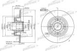 PATRON Диск тормозной задн c подшипником и кольцом ABS (1 шт) RENAULT: Megane/Modus/Clio all 02> (PBD7015)