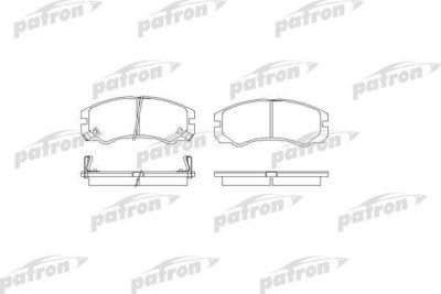PATRON Колодки тормозные дисковые передн ISUZU: TROOPER 00-, TROOPER Вездеход открытый 00-, OPEL: FRONTERA A 95-98, FRONTERA A Sport 92-98, MONTEREY B 98-99 (PBP1015)