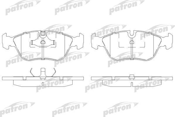 PATRON Колодки тормозные дисковые передн VOLVO: C70 кабрио 98-05, C70 купе 97 (PBP1285)