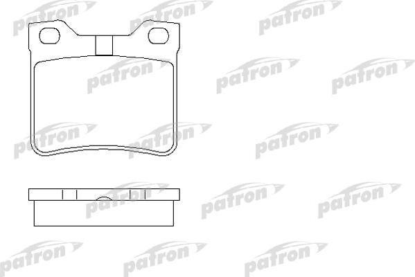 PATRON Колодки тормозные дисковые задн PEUGEOT: 406 95-04, 406 Break 96-04, 406 купе 97-04, 605 89-99 (PBP1415)