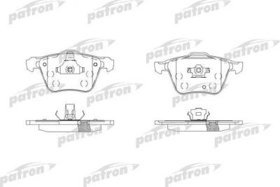 PATRON Колодки тормозные дисковые передн VOLVO: XC 90 02- (PBP1631)