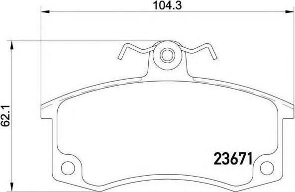 PATRON Колодки тормозные дисковые передн OPEL: ASTRA H 04-, ASTRA H GTC 05-, ASTRA H TwinTop 05-, ASTRA H универсал 04-, COMBO Tour 01-, COMBO фургон/универсал 01-, CORSA C 03-, M (PBP1640)