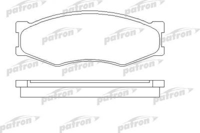 PATRON Колодки тормозные дисковые передн INFINITI M30 Convertible 90-93, M30 купе 89-93, NISSAN 300 ZX 84-9 (PBP340)