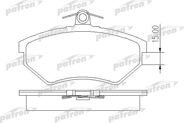 PATRON Колодки тормозные дисковые передн AUDI: 80 82-86, 90 84-87, COUPE 81-88, VW: CORRADO 89-92, PASSAT 85-88, PASSAT 88-93, PASSAT Variant 83-88, PASSAT Variant 88-97 (PBP413)