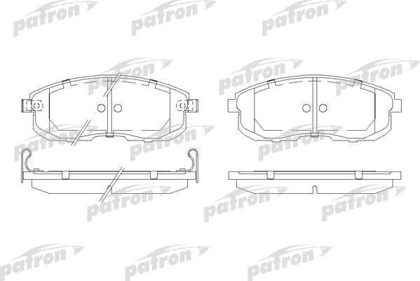 PATRON Колодки тормозные дисковые передн NISSAN: 180SX купе 91-94, CEFIRO седан 94-99, LAUREL 90-93, MAXIMA 88-94, MAXIMA QX 95-00, MAXIMA Station Wagon 97- (PBP691)