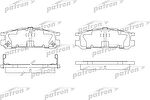 Patron PBP790 комплект тормозных колодок, дисковый тормоз на SUBARU IMPREZA универсал (GF)