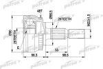 PATRON ШРУС наружн к-кт VOLVO: 850 2.4 кроме турбо 6.91- (PCV1133)