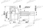 PATRON ШРУС наружн к-кт VOLVO: 440 K 88-96, 460 L 88-96, 480 E 86-96 (PCV1273)