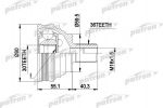 PATRON ШРУС наружн к-кт AUDI: A3 03 -, A3 Sportback 04 -, SEAT: ALTEA 04 -, T (PCV1467)