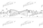 PATRON Полуось передняя правая 25x944.5x53.5x26 FORD: FOCUS 98-04, FOCUS CLIPPER 99-04, FOCUS СЕДАН 99-05, FOCUS УНИВЕРСАЛ 99-04 (PDS0179)