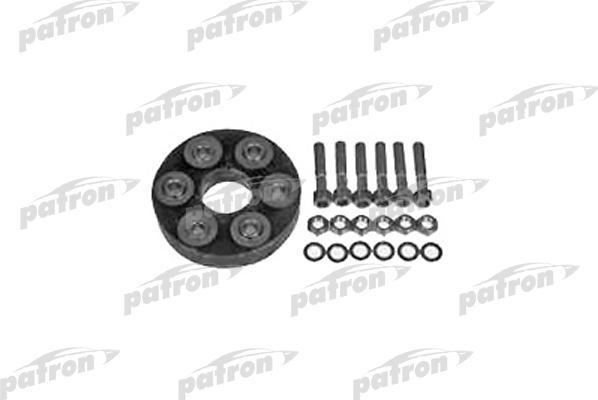 PATRON Муфта кардана с болтами, к-кт Mercedes W201/202/210/124 1.8-3.0 82-02 (PSE5002)