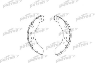 PATRON Колодки тормозные барабанные FORD: P 100 II 87-, TRANSIT c бортовой платформой 85-92, TRANSIT автобус 85-92, TRANSIT фургон 85-92 (PSP394)
