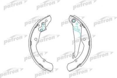 PATRON КОЛОДКИ ТОРМОЗНЫЕ БАРАБАННЫЕ SKODA: OCTAVIA 96-, OCTAVIA COMBI 98- (PSP549)