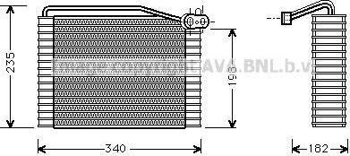 Prasco AIV149 испаритель, кондиционер на SKODA SUPERB (3U4)