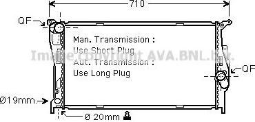 Prasco BW2293 радиатор, охлаждение двигателя на 3 (E90)