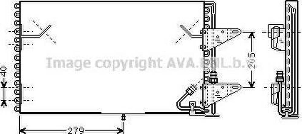 Prasco BW5200 конденсатор, кондиционер на 7 (E23)