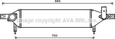Prasco DN4409 интеркулер на NISSAN QASHQAI / QASHQAI +2 (J10, JJ10)