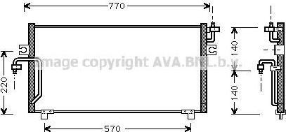 Prasco DN5193 конденсатор, кондиционер на NISSAN PRIMERA Traveller (WP11)