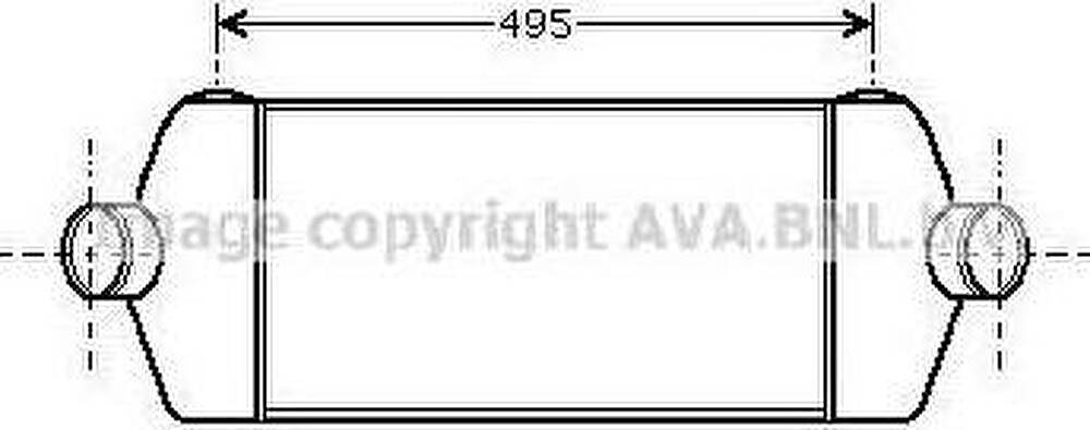 Prasco FDA4406 интеркулер на FORD TRANSIT фургон