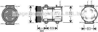 Prasco FDAK167 компрессор, кондиционер на FORD TRANSIT фургон (FA_ _)