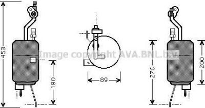 Prasco FDD310 осушитель, кондиционер на FORD KA (RB_)